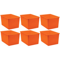 Orange storage tote hot sale